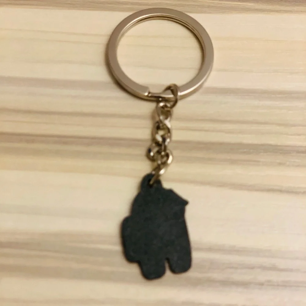 New 3/$15 mini AMONG US keyring - Green x 1